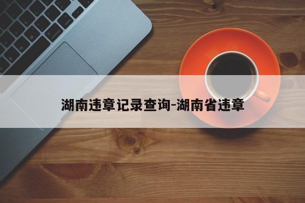 湖南违章记录查询-湖南省违章