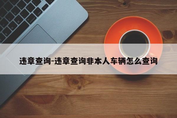 违章查询-违章查询非本人车辆怎么查询