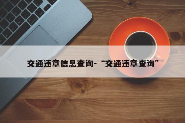 交通违章信息查询-“交通违章查询”